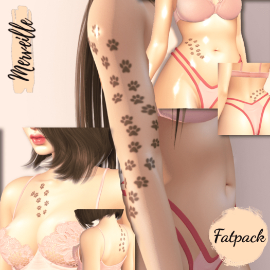 Merveille- Paw Prints Upper body Fatpack