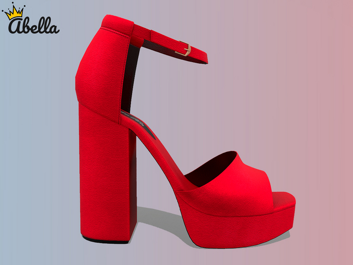 Full Perm Suede Red Heels