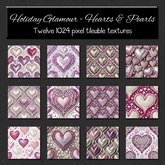 *Wallflowers* Holiday Glamour - Hearts & Pearls