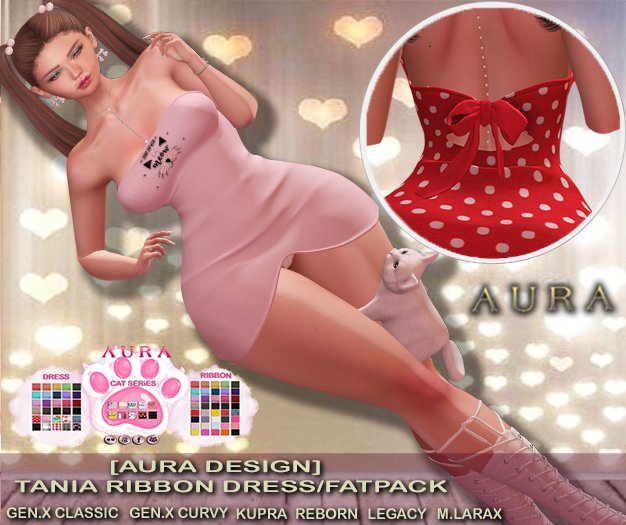 [Aura Design] Tania Ribbon Dress/FATPACK