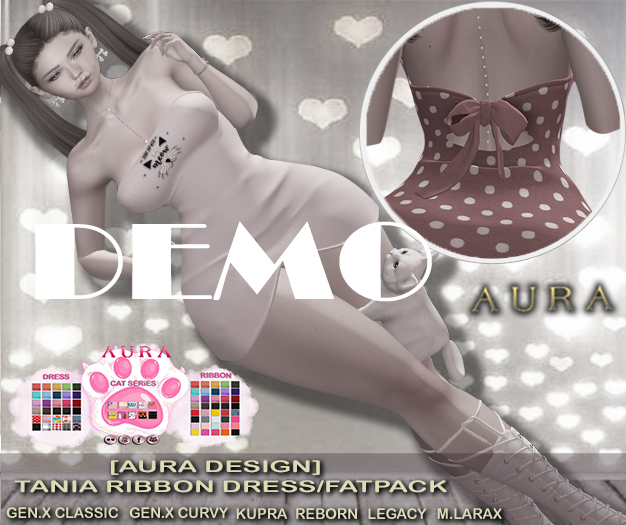 [Aura Design] Tania Ribbon Dress/FATPACK/DEMO