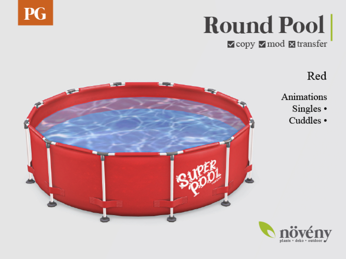 Noveny - Round Pool - Red (PG)