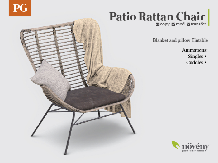 Noveny - Patio Rattan Chair - PG