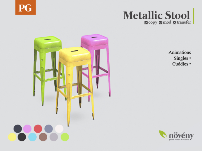 Noveny - Metallic Stool - PG