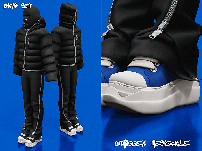 Poppin. Shoes High (Blue)