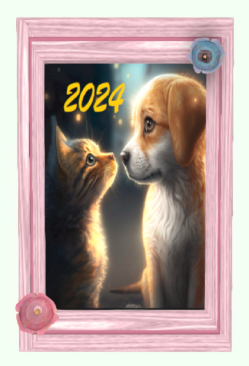 **O::U::T* CALENDAR 2024 PINK 