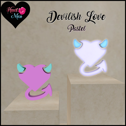 *Hawt Mess* Devilish Love Decor (Pastel)