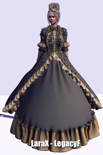 !!! Revna !!! 510 Rococo Dress Black