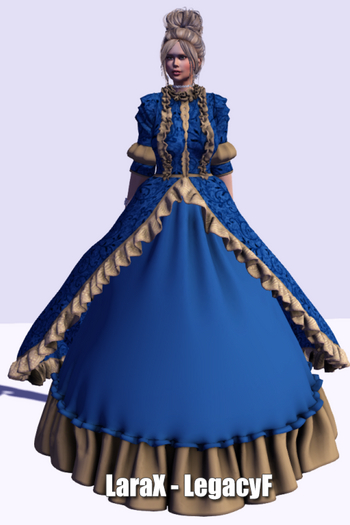 !!! Revna !!! 510 Rococo Dress Dark Blue