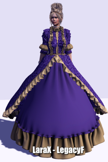 !!! Revna !!! 510 Rococo Dress Dark Purple