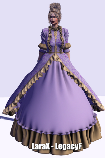 !!! Revna !!! 510 Rococo Dress Lavendel