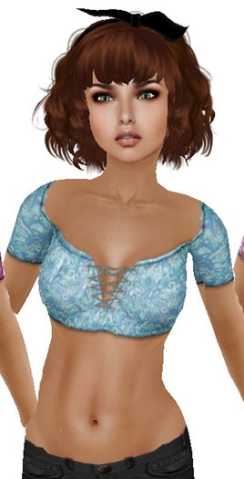 Cady's Blue Swirls Top