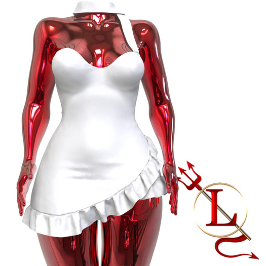 White Collar Dress