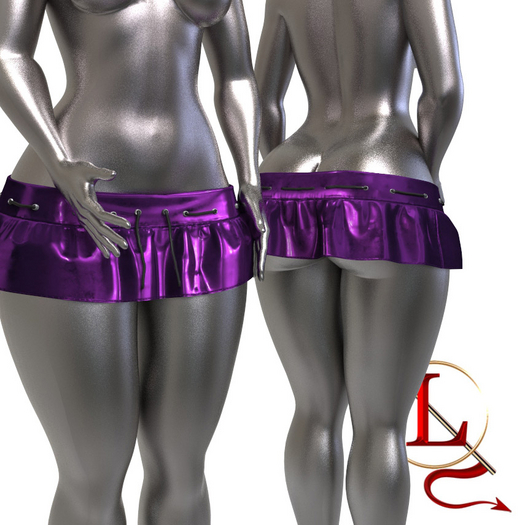 Purple Cord Skirt