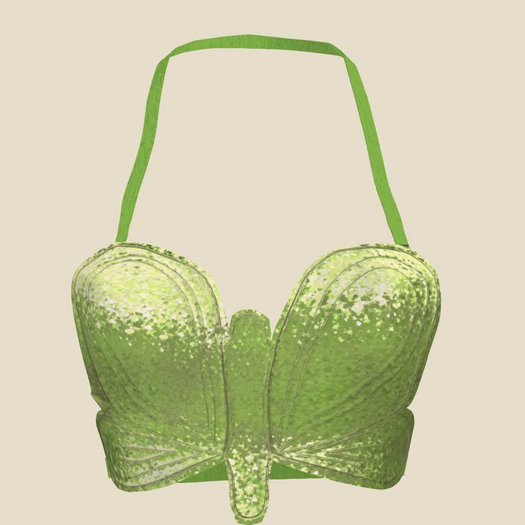 Bella Note- Mariposa Top LIMEGREEN