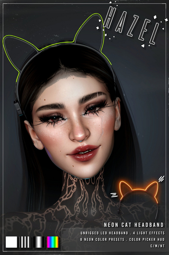 HAZEL . NEON CAT HEADBAND
