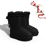 Black Fluffy Boots