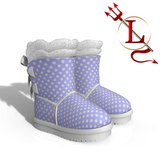 Polka Fluffy Boots