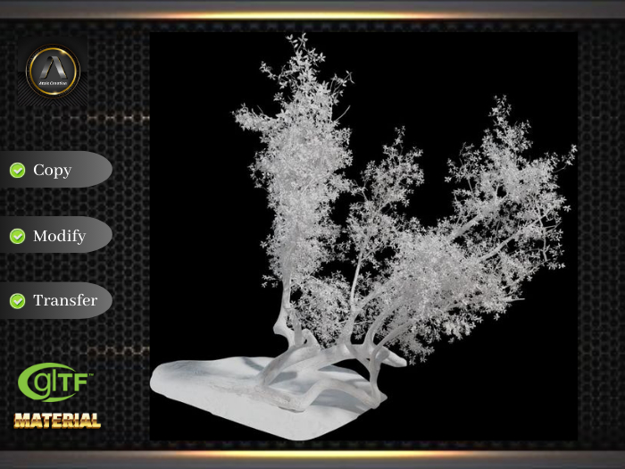 Mesh Island tree 03 & PBR Material.