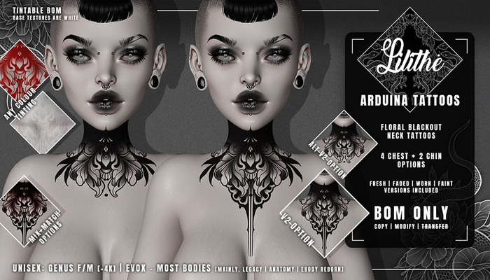 Lilithe'// Arduina Tattoos