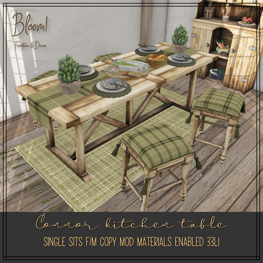 Bloom! - Connor KItchen Table (ADD)