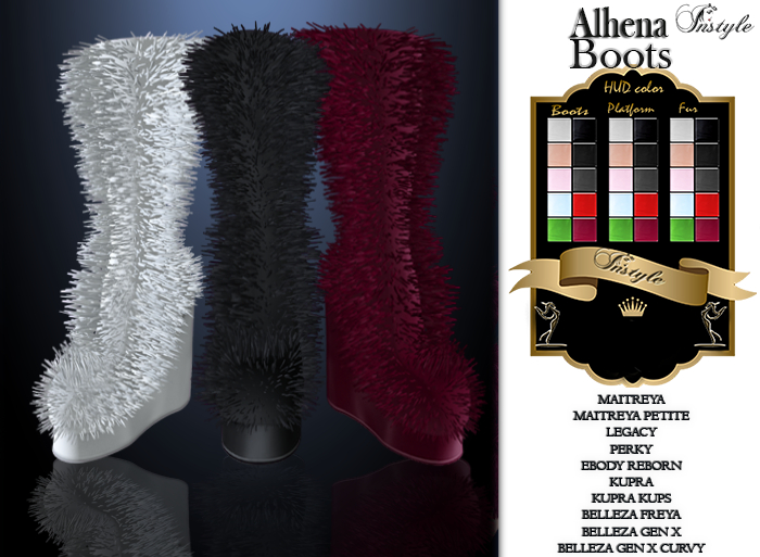 InStyle Fur boots - HUD color