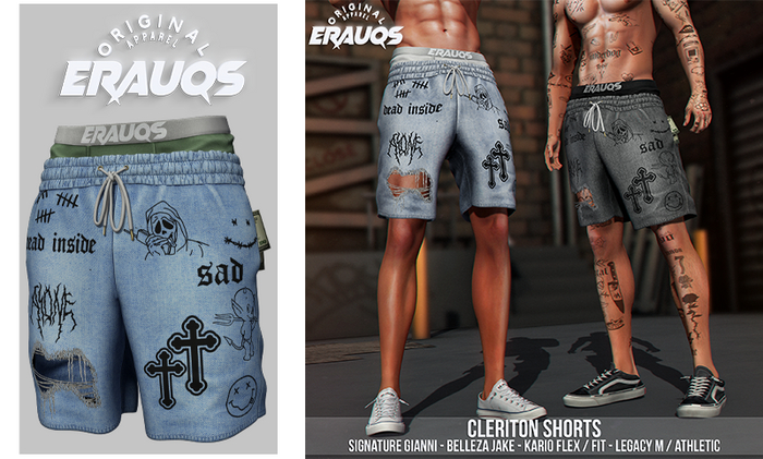[ ERAUQS ] - Cleriton Shorts - 10
