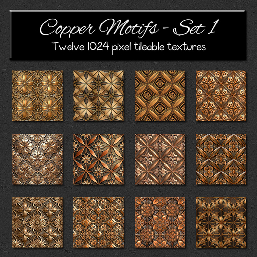 *Wallflowers* Copper Motifs - Set 1