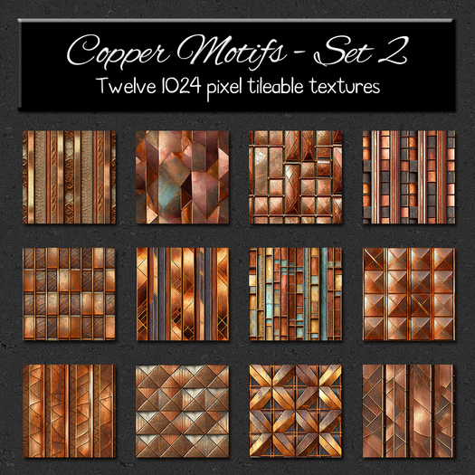*Wallflowers* Copper Motifs - Set 2