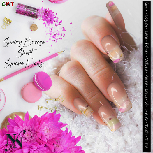 ::NN:: Spring Breeze Short Square Nails 