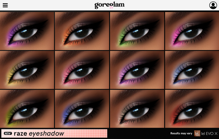 Goreglam 'Raze' Eyeshadow EVO X HD