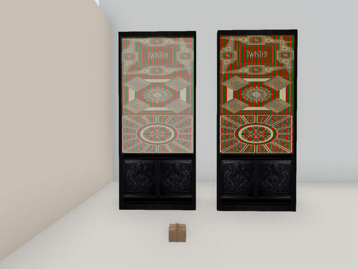 26. Twisted Framed Stained Glass - Krissmuss