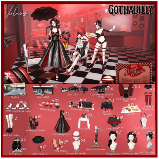 14. - RARE - Gothabilly Dress