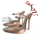 Beige Gem Pumps