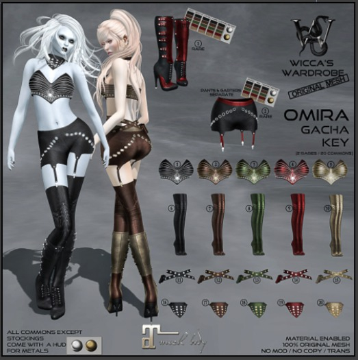 # 3 Wicca's Wardrobe - Omira Top [Green] [GACHA]