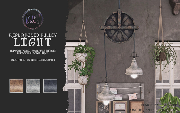 [QE Home] Repurposed Pulley Light