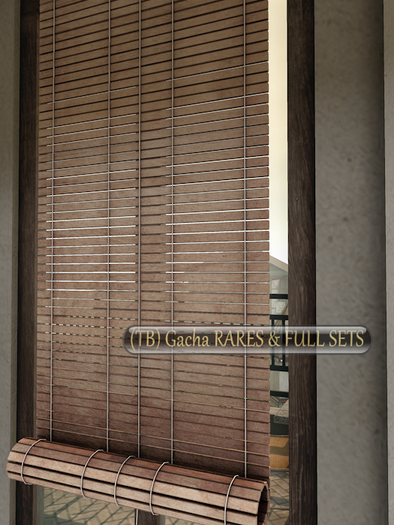 ionic : Wooden Rolled Curtain A)