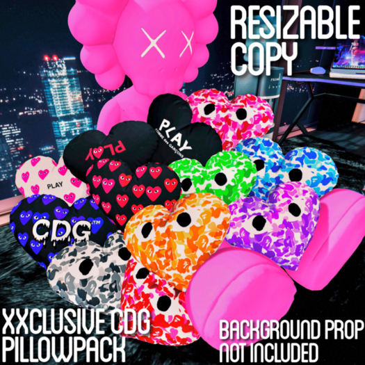 "xxclusive cdg pillowpack"