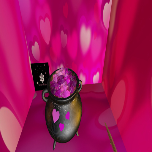 Cauldron O' HeartsnRoses blk Pink Design