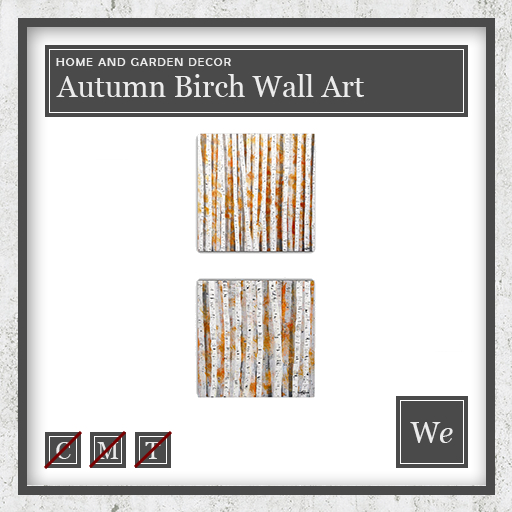 Autumn Birch Wall Art