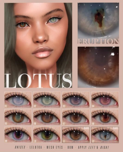 12. LOTUS. Eruption Eyes  [boxed] RARE