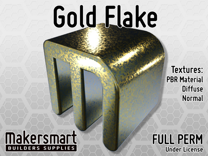 PBR Material: Metal: Gold Flake