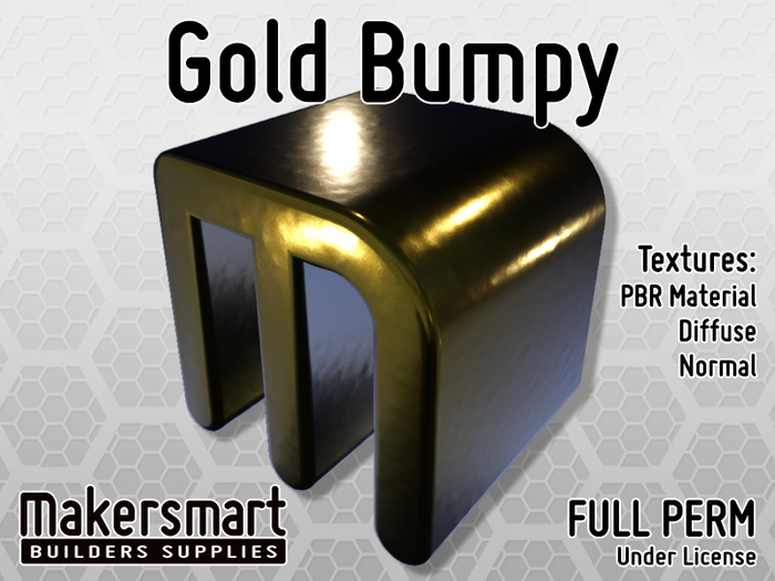 PBR Material: Metal: Gold Bumpy