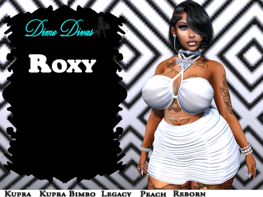 Dime Divas - Roxy Dress White
