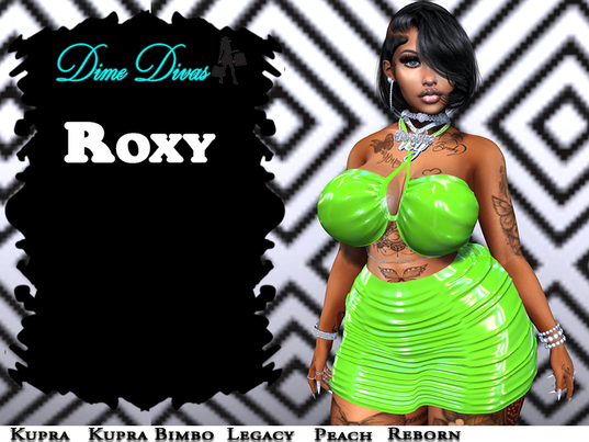 Dime Divas - Roxy Dress Green