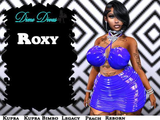 Dime Divas - Roxy Dress Blue
