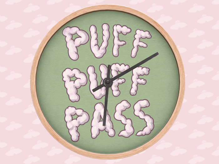 Amalgam: Kali Wall Clock - Puff [add]