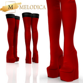 Red Giana Boots BELLEZA CURVY