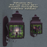 Wall Lantern - Flora