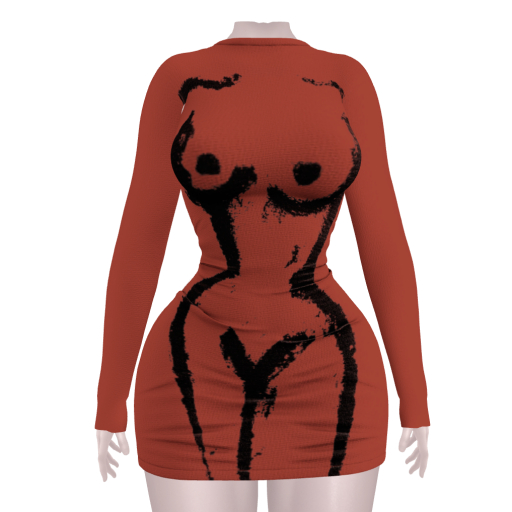 moxy - trompeii dress rust